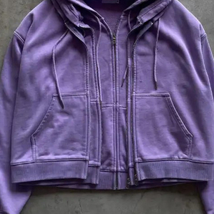 Meilleure fabrication personnalisée sweat à capuche zippé triple couche pour hommes nouvelle collection d'hiver vêtements de rue à carreaux à impression numérique - Product Image 3
