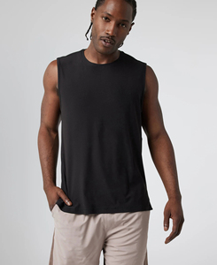 Premium Unisex O-cuello Poliéster Tank Tops Mejor para el entrenamiento Transpirable con corte automatizado - Product Image 6