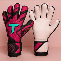 Gants de gardien de but de football avec système de protection des doigts et gants de gardien de revers respirants