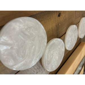 Dessous de verre en résine époxy avec support pour boisson, bière, thé, café, carré rond en bois de bambou d'Inde - Product Image 3