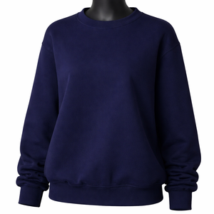 Sudadera personalizada para mujer, de cuello redondo, extragrande, de felpa gruesa, con logotipo personalizado OEM, en venta. - Product Image 1