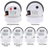 Kit Speedometer Tachometer GPS Kapal Laut Otomatis 7 Warna Trim Voltmeter Tekanan Oli Level Bahan Bakar Air Baru untuk Inboard
