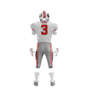 Venta al por mayor personalizado juvenil uniforme de fútbol americano barato ropa deportiva conjunto de Jersey - Product Image 2