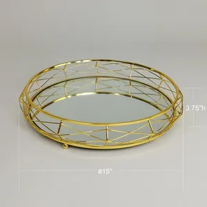 Bandeja de Metal Moderna Hecha a Mano para Diseñadores, Bandeja de Metal Brillante, Bandeja con Acabado Mate, Venta al por Mayor, Fabricada por Zahid Exports, Gran Mayorista - Product Image 6