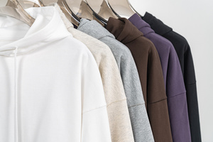 Sudadera de algodón de 440G de gran tamaño Unisex de peso pesado, ropa de calle personalizada, conjunto de pantalones de chándal y Sudadera con capucha Vintage para hombres - Product Image 6