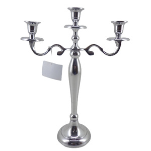 เชิงเทียนโลหะสำหรับตกแต่งบ้าน5แขนเชิงเทียนเคลือบผงสีขาวสำหรับตกแต่งงานแต่งงานเชิงเทียน - Product Image 3