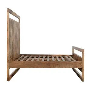 Nova Chegada mais recente Mid Century Cama De Madeira De Manga Sólida De Alta Qualidade Cama De Madeira De Manga Sólida 200x200