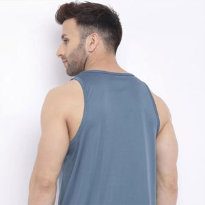 Best Selling Plus Size <b>Men's</b> Gym Tank Tops Customized OEM Design Breathable for Pakistan - Product Image 3
