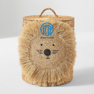 คอลเลคชั่นใหม่ตะกร้าผักตบชวาสานมือสำหรับเด็กตะกร้าและของตกแต่งห้องเด็กสถานรับเลี้ยงเด็กผลิตในเวียดนาม - Product Image 1