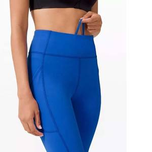 Venta al por mayor 2025 último diseño de alta calidad sin costuras Fitness ropa deportiva logotipo personalizado transpirable secado rápido azul mujeres Leggings - Product Image 3