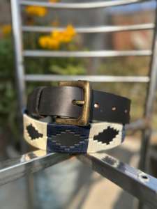 Ceinture en cuir de vachette faite à la main, durable, vintage, décontractée, style Gaucho pour homme, personnalisable avec boucle à ardillon en laiton et broderie sur mesure - Product Image 3