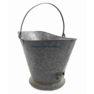 ถังถ่านหินขี้เถ้าโลหะสีเงินสำหรับลานบ้านและสวน - Product Image 2