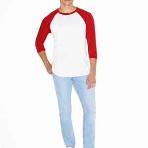 Camiseta raglán de alta calidad para hombres y mujeres, camiseta de manga de béisbol de algodón transpirable, ideal para promociones, gimnasio y uso diario - Product Image 3