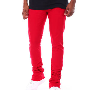 Mode pour hommes Muscle Jogging Pantalons superposables pour hommes Pantalons de survêtement imprimés avec logo personnalisé de couleur unie OEM - Product Image 1