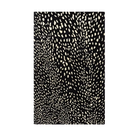 Tapis en laine tufté à la main de qualité supérieure, design floral, antidérapant, lavable, à poils moyens, épais, fait main, Z&H HOME