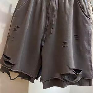 2025 conception sur mesure hommes Destress cassé Shorts lourd Destress pour hommes grand détruire trou déchiré Shorts pour hommes - Product Image 5