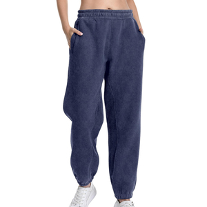 Women's 100% Cotton Sweatpants Breathable Quick-Dry Streetwear <b>Trousers</b> <b>Drawstring</b> Closure Mid Waist Comfortable Customized Logo - Product Image 6