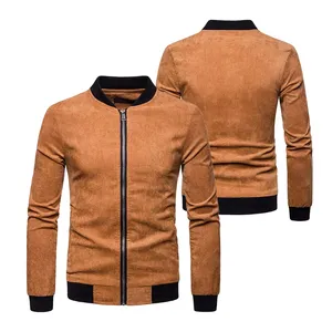 Veste bomber en polyester à coupe ajustée, à ressorts enduits, vente chaude OEM, personnalisable, haute qualité, coupe-vent, ODM - Product Image 1