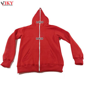 Custom Logo Full Zipper Men's Hoodie Autumn Season Made of Polyester/Cotton Plain Dyed - Product Image 4