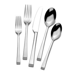 Ensemble de couverts en acier inoxydable en gros, couverts de restaurant comprenant fourchette, cuillère, couteau, argenterie, finition miroir élégante pour hôtels - Product Image 1