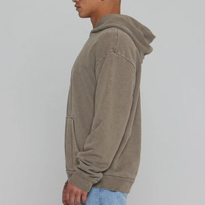 เสื้อฮู้ด & เสื้อสเวตเชิ้ตฮิปฮอปผ้าฝ้าย100% ผ้าเกล็ดปลาขนาดใหญ่เปิดไหล่เฮฟวี่เวทระบายอากาศได้ดีสำหรับฤดูหนาว - Product Image 5