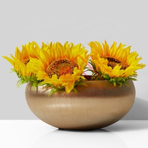 Centres de table de mariage best-seller bol en or en fer à puce et à tremper pour la décoration intérieure/décor de mariage bol à fleurs en compote de fer - Product Image 3