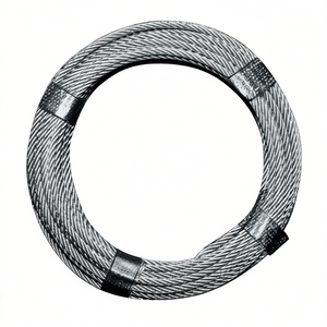 Câble de pêche en acier galvanisé recouvert de plastique, 5,0 6,0 mm, longueur 10 m, 6 x 12 + 1 FE, résistance minimale à la rupture 9,19 KN - Product Image 2