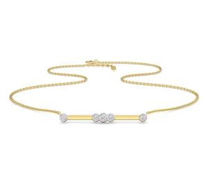 Collar con colgante de diamante cultivado en laboratorio de corte redondo de 0,12 quilates, joyería de oro o plata, regalo para su joyería de diamante cultivado en laboratorio - Product Image 6