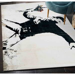 Banksy Flower Molotov <b>Rug</b>: 3D Printed Street Art <b>Rug</b>,Nonwoven Soft <b>Rug</b> - Product Image 4
