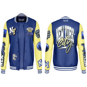 Fabricant personnalisé veste de baseball en cuir pour hommes avec broderie en laine chenille veste Letterman veste universitaire personnalisée - Product Image 3