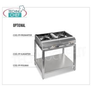 Cuisinière à gaz professionnelle de table, 1 brûleur, 7,5 kW, 400x570x170h - Product Image 1
