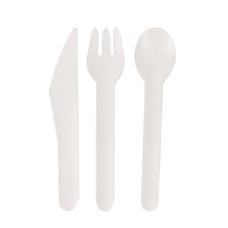 Disposable Cutlery Set - Eco-friendly Paper PLA Utensils for Catering Takeout