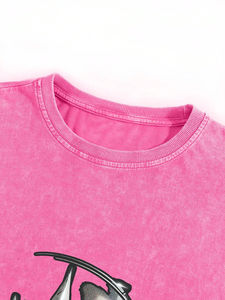 T-shirt imprimé vintage pour hommes délavés à l'acide/lavés avec du coton doux 100% fabriqué au Pakistan - Product Image 4