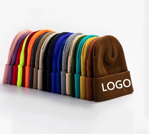 Venta al por mayor de diseño personalizado Cold Hat Logo bordado impreso Reversible cubo gorras hombres mujeres señoras Beanie Jacquard - Product Image 2