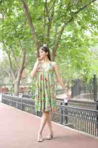 Vestido Midi Estampado Floral de Algodón Indio Hecho a Mano para Mujer, Ropa de Playa Veraniega Elegante en Tela Suave y Transpirable - Product Image 5