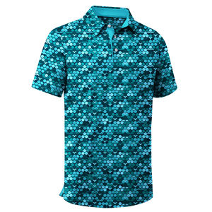 Polo de Golf Personalizado con Logotipo, Transpirable, de Alta Calidad, Corte Regular para Hombre, Manga Corta, Secado Rápido, Absorbe la Humedad - Product Image 1