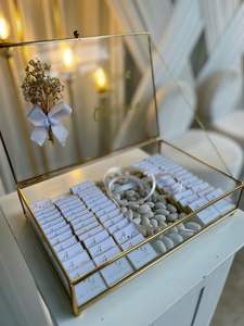 Caja de Joyería Rectangular de Latón y Vidrio Ecológica Hecha a Mano de Lujo con Acabado Dorado, Diseño de Tamaño Personalizable para Almacenamiento de Joyas - Product Image 5