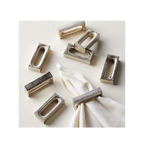 <b>Napkin</b> Ring Unique Classic silver bricks design Vintage Dinning Hotel Restaurants Table Decors Modern <b>Wedding</b> <b>Napkin</b> Rings - Product Image 1