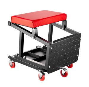 Garage Rolling <b>Chair</b> With <b>Padded</b> Seat, Tool Storage & Swivel Casters Rolling Mechanic Stool Portable Easily Assembly GAPGAR031 - Product Image 2