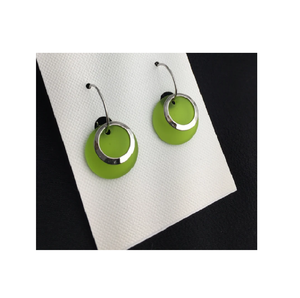 2025 noël or patine bijoux Indiana USA bijoux noir émail Clip sur boucles d'oreilles à la main en laiton boucles d'oreilles conception - Product Image 4