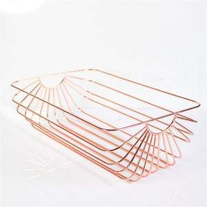 Wholesale Minimalist Wire <b>Storage</b> Basket Metal Fruit Holder for Kitchen Countertop Versatile Pantry Organizer & Stationery <b>Bin</b> - Product Image 6