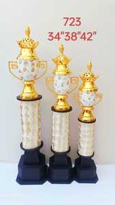 2025 nuevo trofeo grande de Metal personalizado único con copa de Metal dorado para eventos deportivos premios Trofeo de Campeones para torneos - Product Image 3