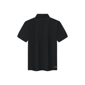 T-shirt à manches courtes ERKE pour homme en microfibre piqué respirante de haute qualité, coupe standard, noir uni, taille [taille à préciser] - Product Image 2