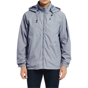 Spring Men Women Lightweight Windproof Stand Collar Woven Quick Dry Sport Running Outdoor Hiking <b>Hooded</b> Waterproof <b>Zip</b> Unisex - Product Image 1