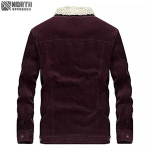Veste d'hiver en jean pour hommes, vestes décontractées et respirantes en tissu tricoté conçues sur mesure - Product Image 3