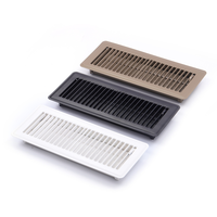 Évent HVAC 4 pouces à 10 pouces évent de registre de plancher en métal