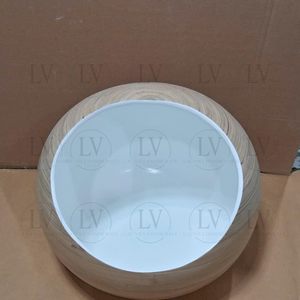 Lit rond pour animaux de compagnie en bambou tissé moderne fait à la main, lit-caverne pour chat et petit chien, provenant d'une usine au Vietnam - Product Image 6