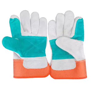 Guantes de trabajo de desgaste industrial de construcción Guantes de trabajo de cuero de buena calidad Guantes DE TRABAJO DE SEGURIDAD DE Venta caliente - Product Image 1