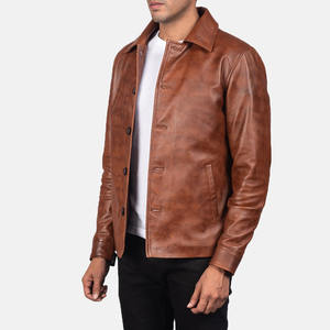 Chaqueta de Cuero Genuino de Piel de Oveja para Hombre de Alta Calidad, Elegante y Cómoda, Estilo Urbano para Invierno - Product Image 2