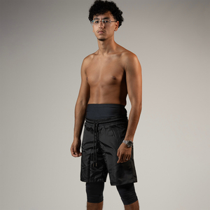Top Quality Men's Awrah Shorts Muslim Mid-Knee Pants Casual Sunnah <b>Islamic</b> Plain Dyed Activewear Sunnah Men Awrah Shorts - Product Image 1